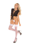 Elegant Moments Sheer Thigh High With Stay Up Silicone Lace Top